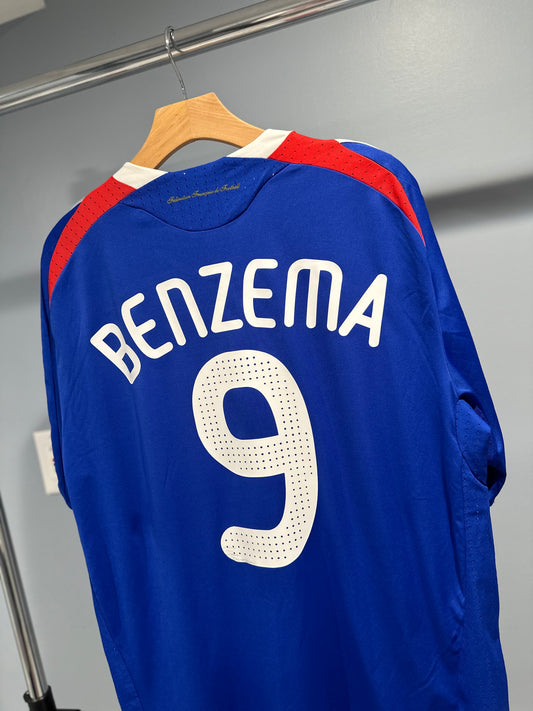 France Karim Benzema 2007/08 Home Kit - XL