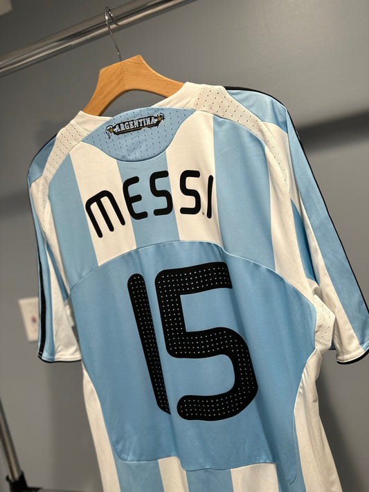 Argentina Lionel Messi 2007/09 Home Kit - XL