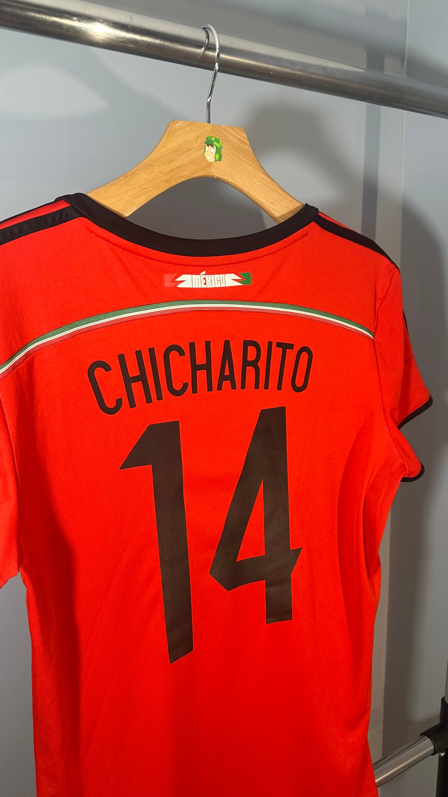 MEXICO 2014 AWAY X JAVIER HERNANDEZ CHICHARITO (WOMEN'S XL)