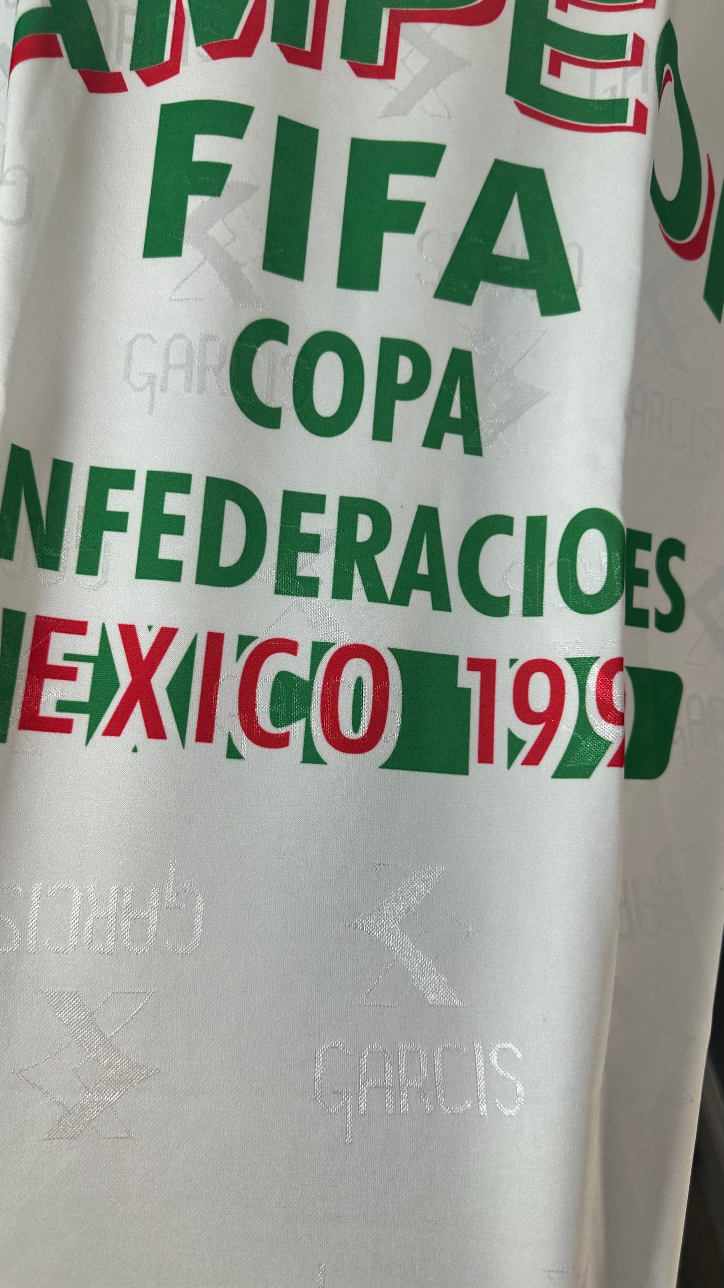 MEXICO 1999 GARCIS CAMPEON CONFEDERACIONES JERSEY (XL)