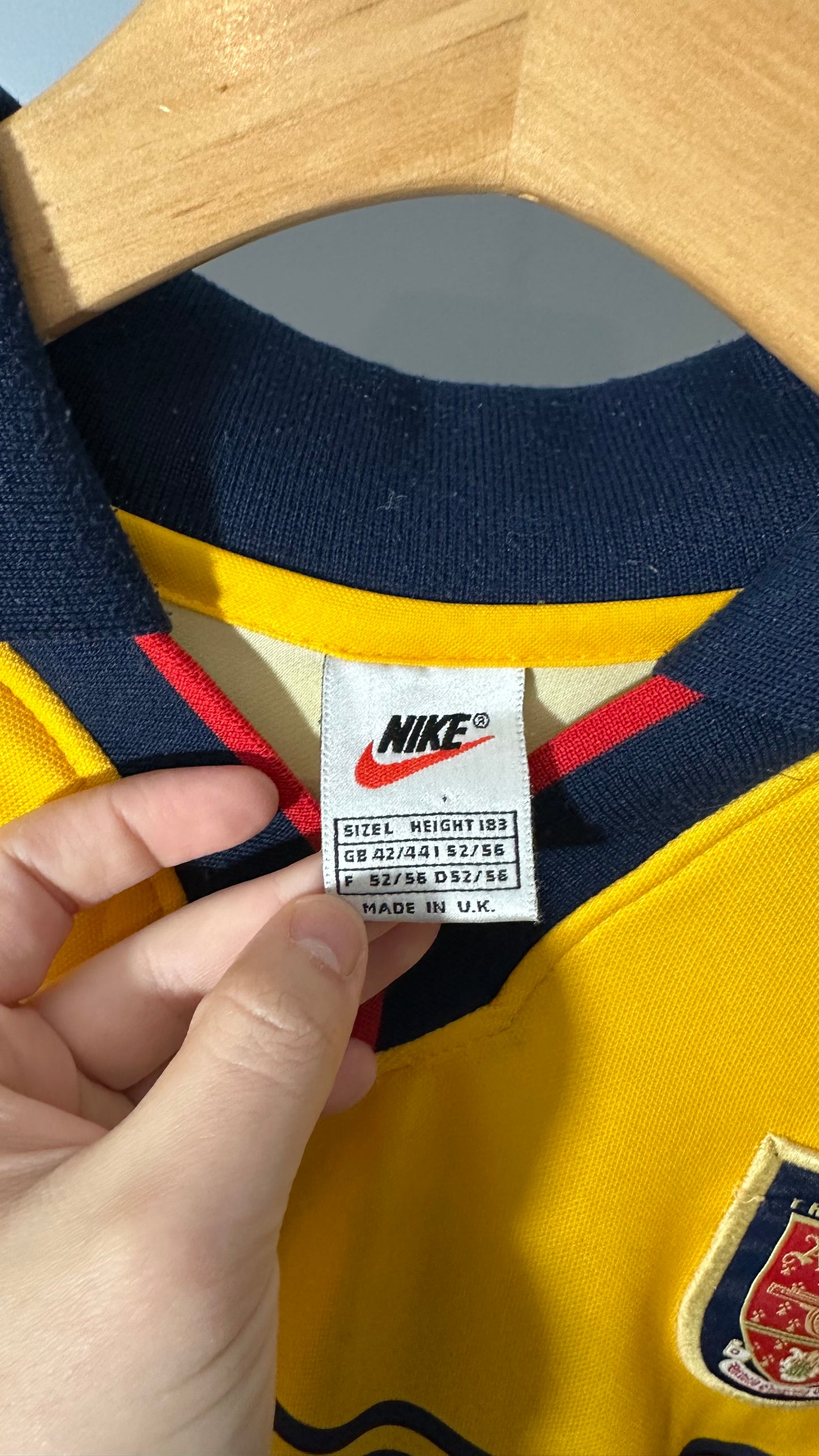 ARSENAL 1998 X BERGKAMP AWAY (L)