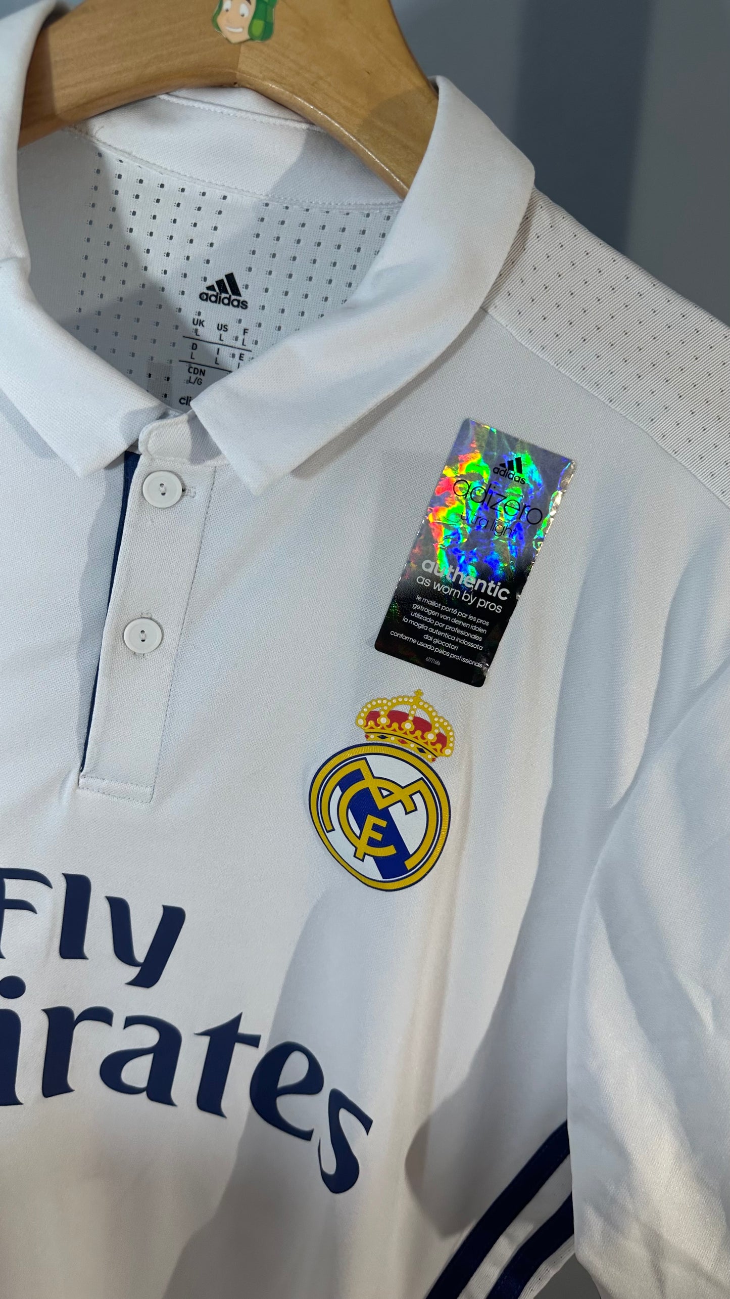 REAL MADRID 2016/17 HOME X GARETH BALE (L) BNWT PLAYER VERSION