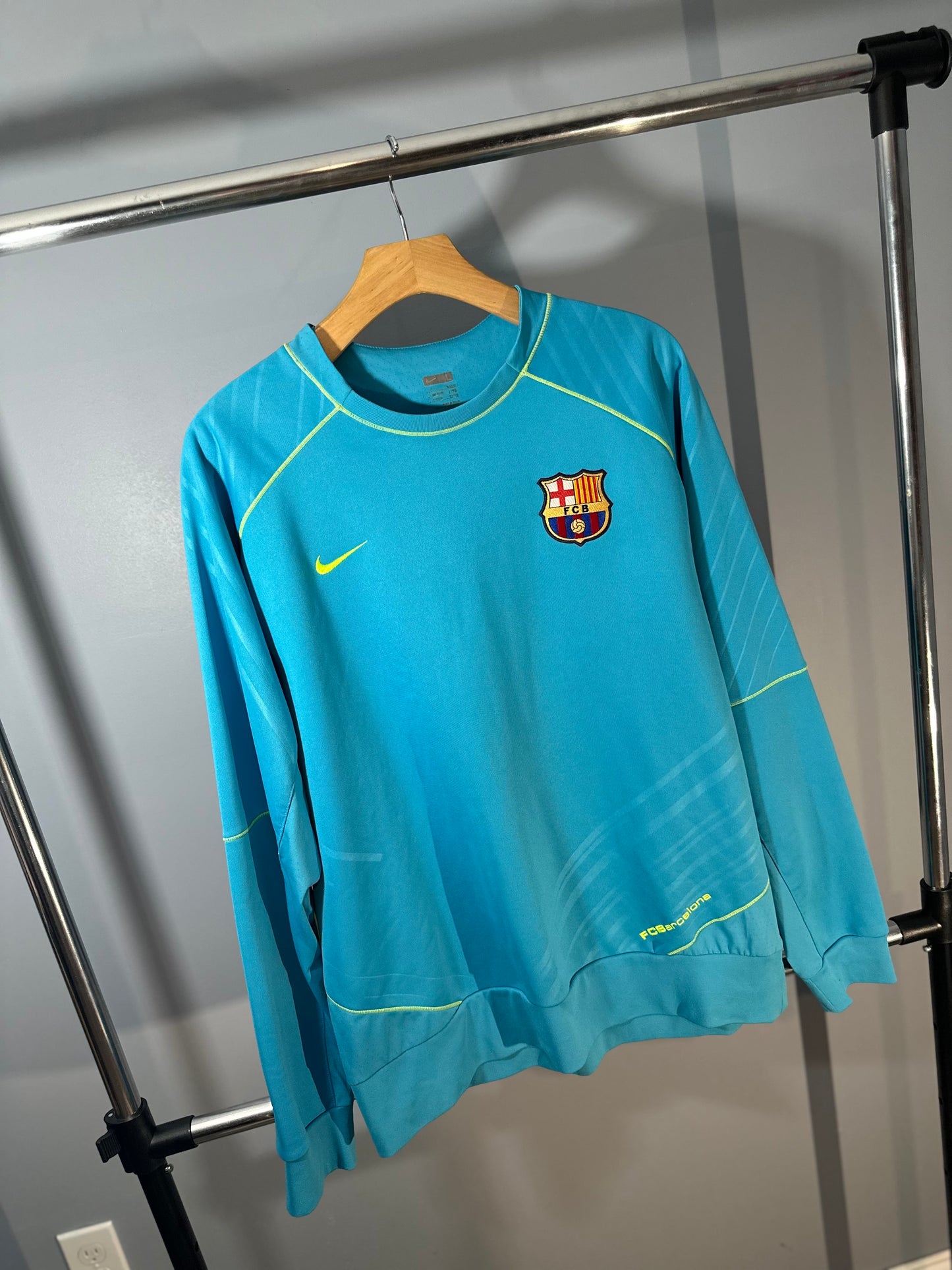 FC BARCELONA 2007 TRAINING CREWNECK (L)