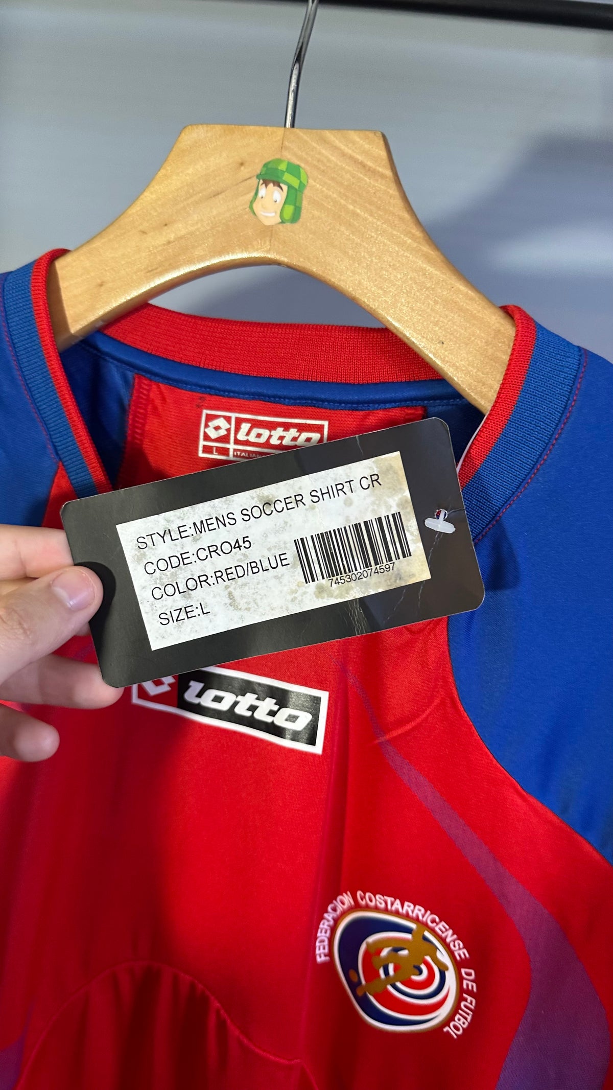 COSTA RICA 2008 HOME JERSEY (L) BNWT