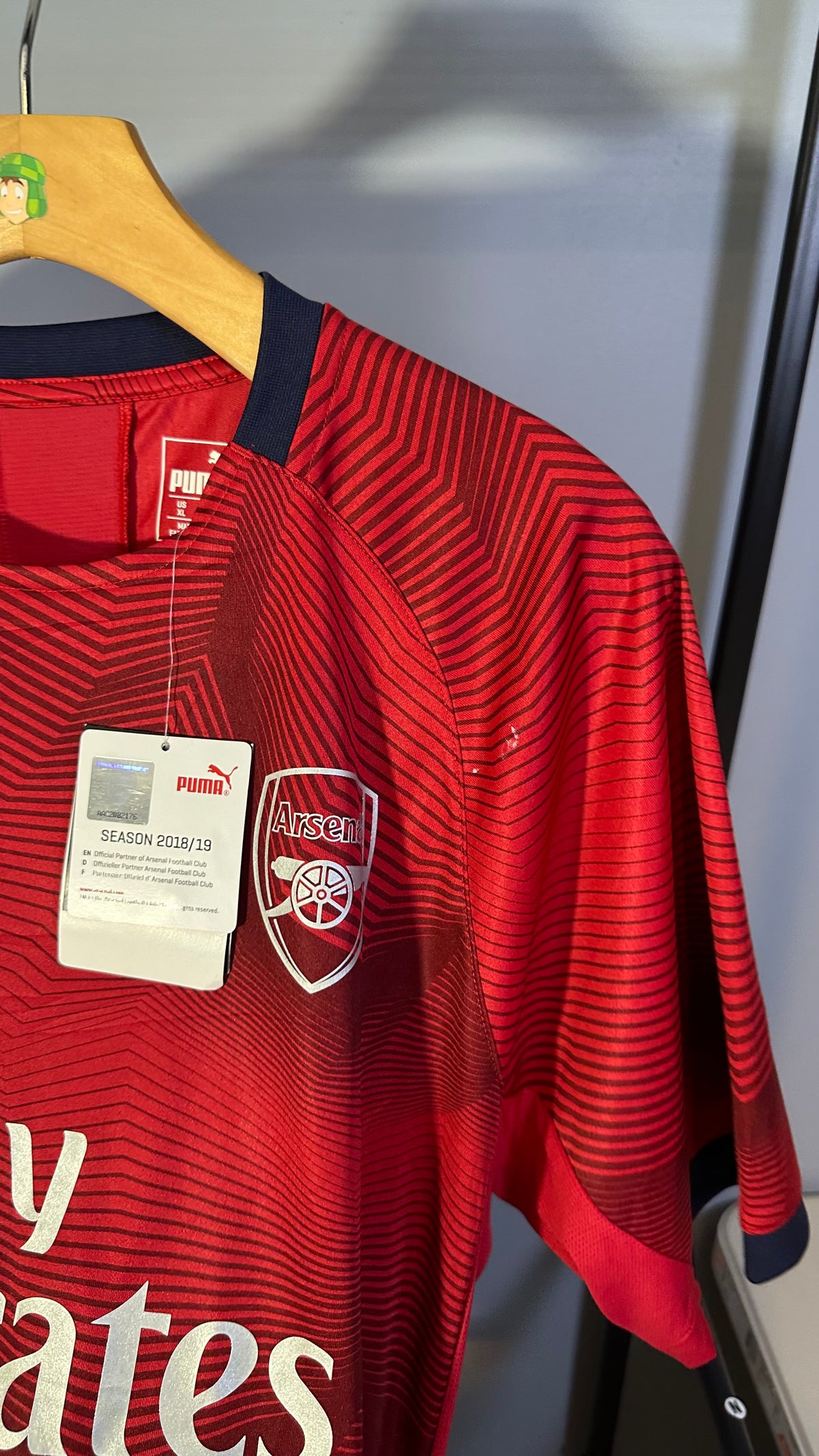 ARSENAL 2018 TRAINING JERSEY (XL) BNWT