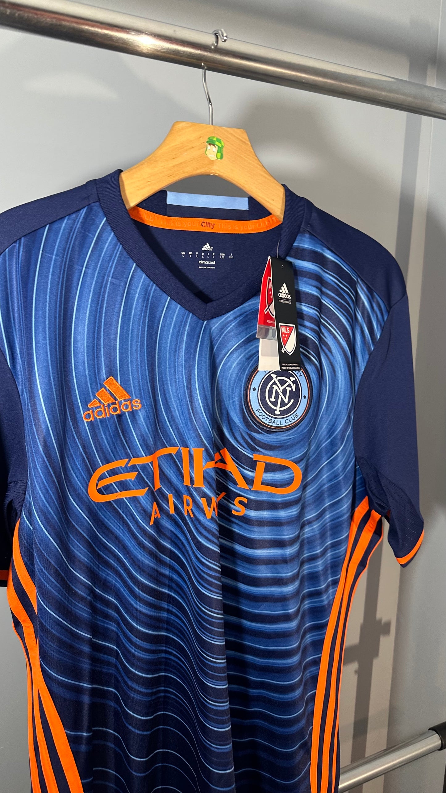 NEW YORK CITY FC 2016 AWAY X DAVID VILLA (L) BNWT