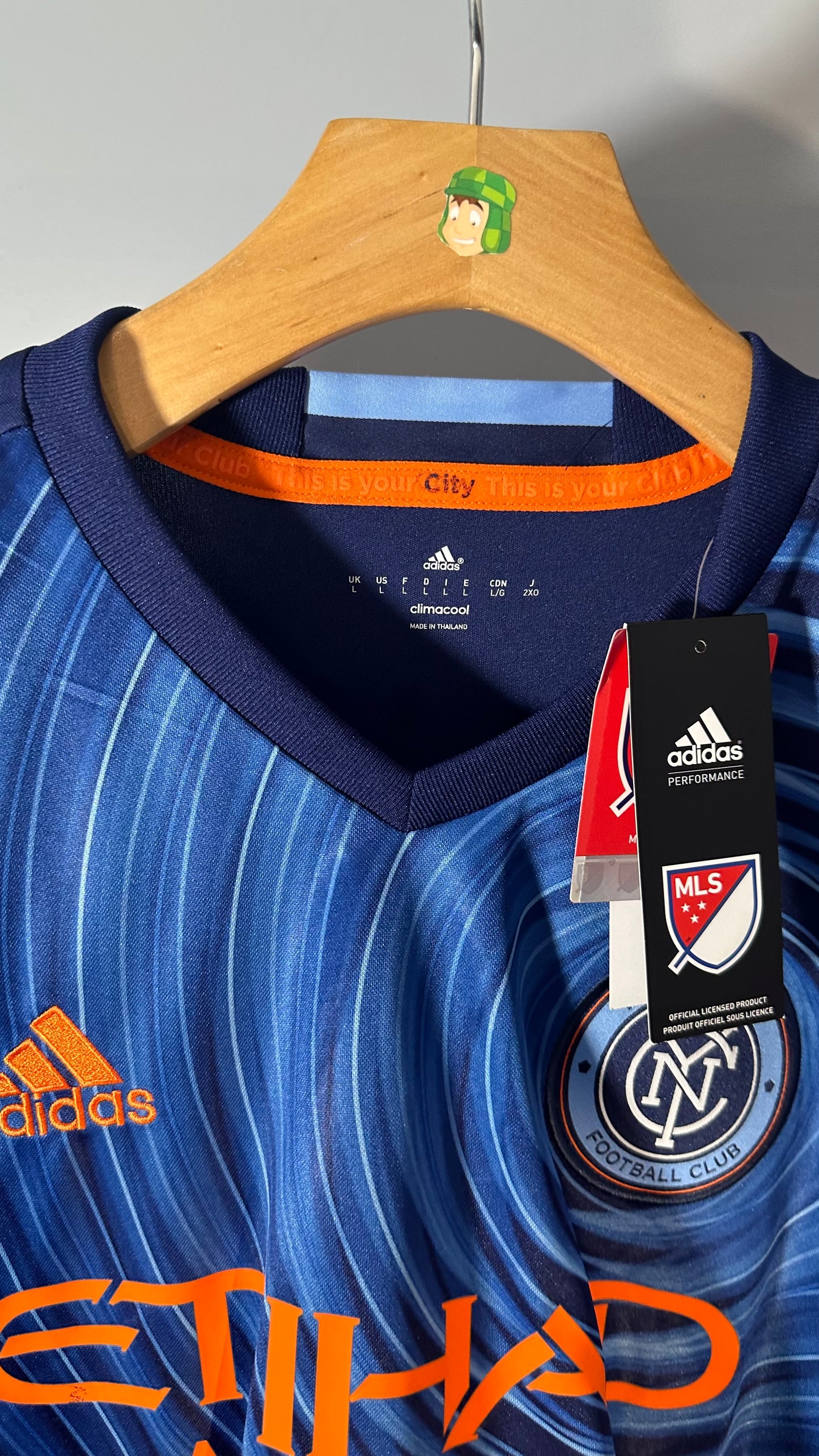 NEW YORK CITY FC 2016 AWAY X DAVID VILLA (L) BNWT