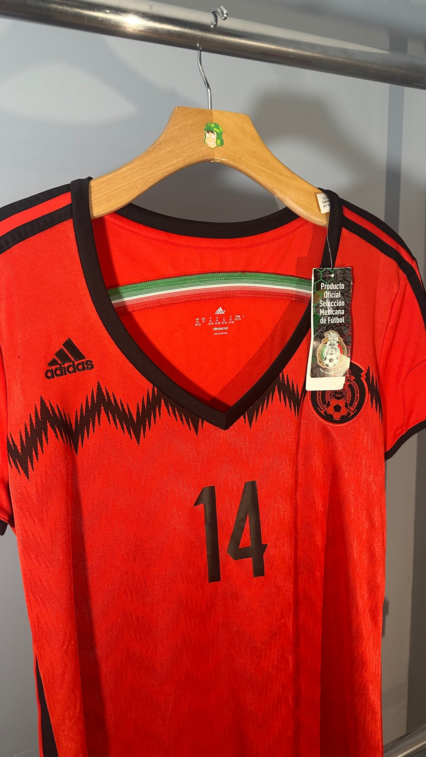 MEXICO 2014 AWAY X JAVIER HERNANDEZ CHICHARITO (WOMEN'S XL)