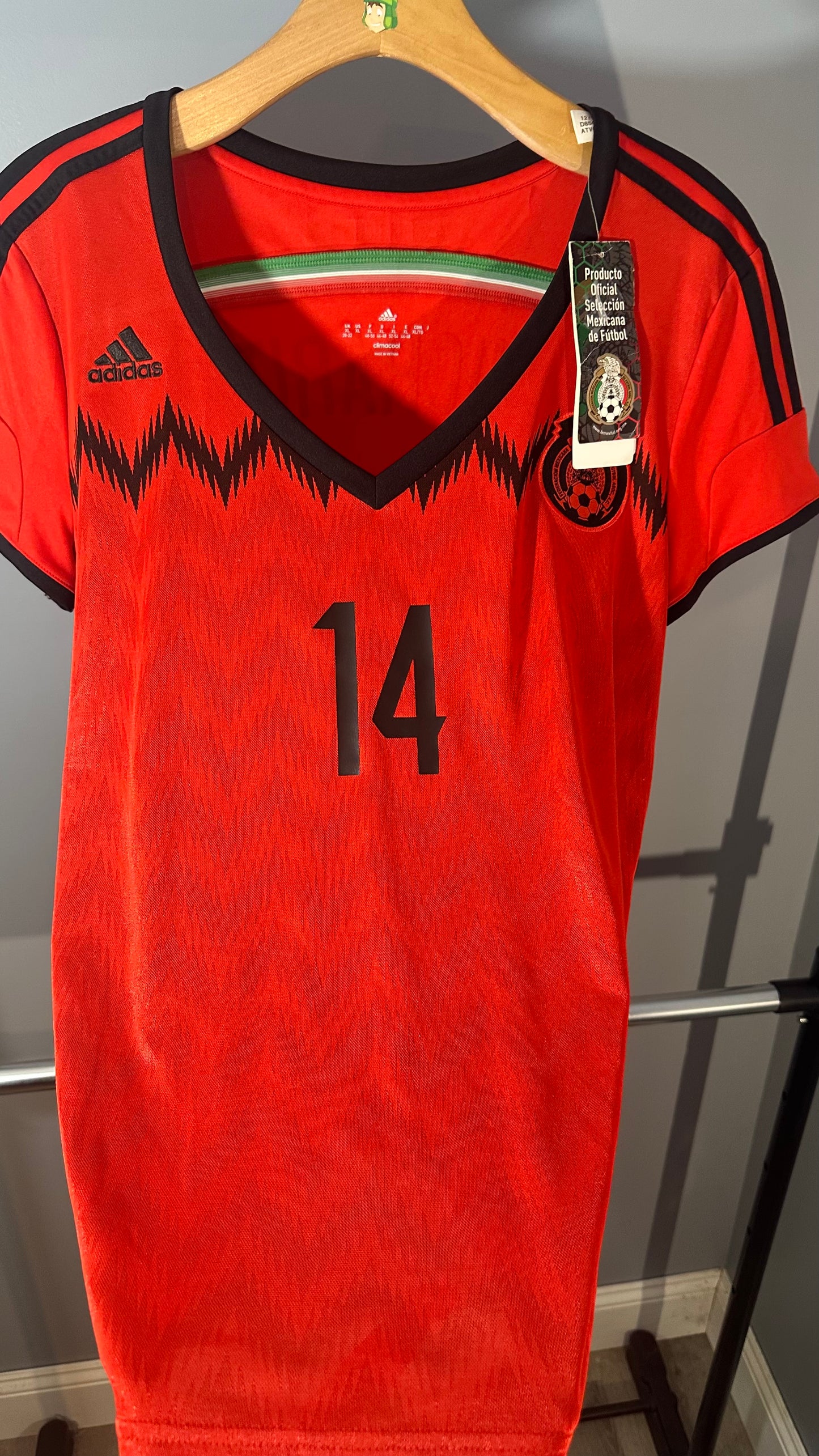 MEXICO 2014 AWAY X JAVIER HERNANDEZ CHICHARITO (WOMEN'S XL)