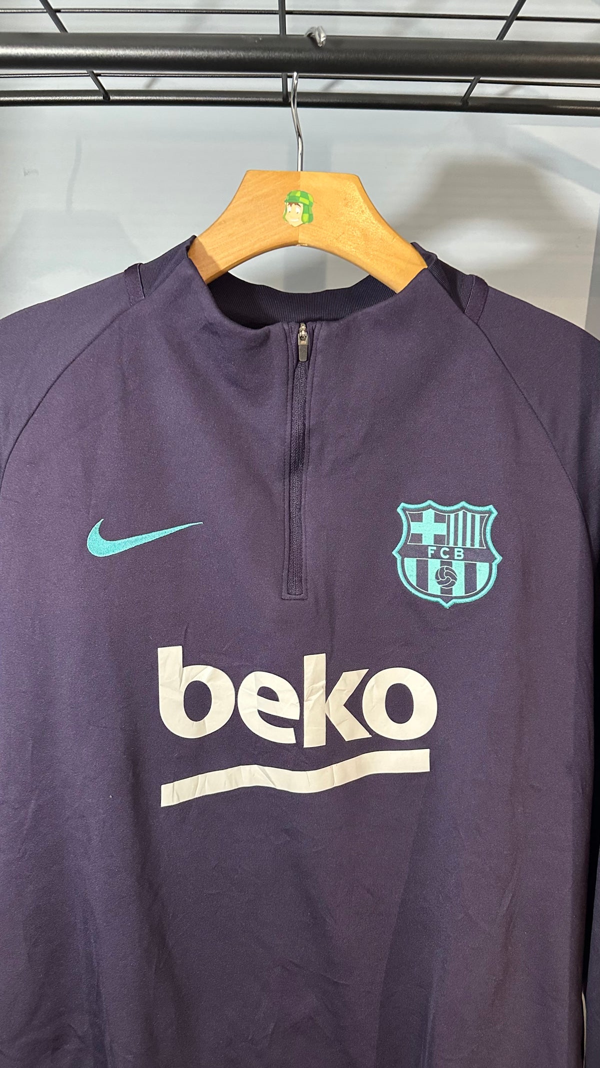 FC BARCELONA 2018 QUATERZIP TRAINING TOP (L)