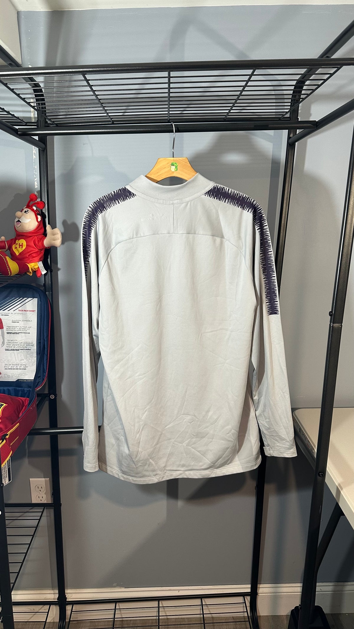 FC BARCELONA 2018 QUATER ZIP TRAINING TOP (L)
