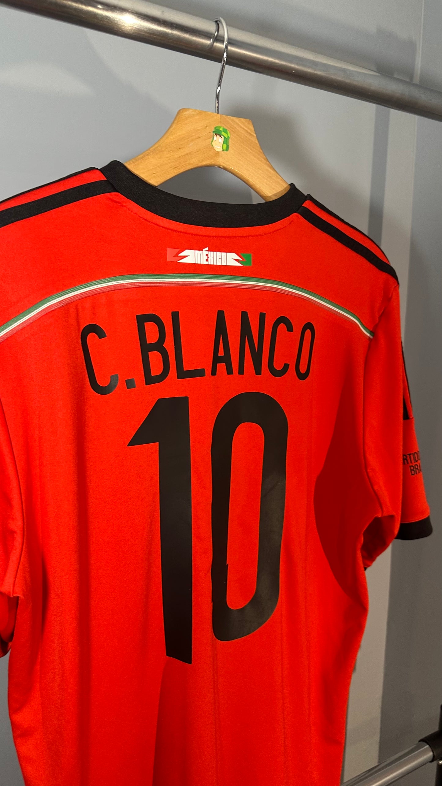 MEXICO 2014 AWAY X CUAUHTEMOC BLANCO TRIBUTE JERSEY (L)