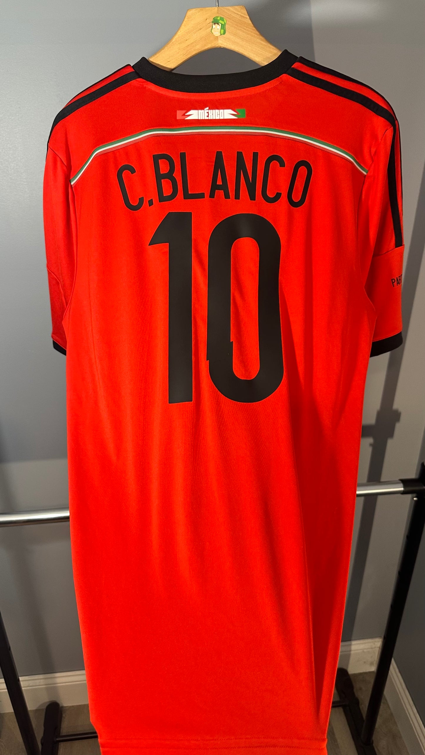 MEXICO 2014 AWAY X CUAUHTEMOC BLANCO TRIBUTE JERSEY (L)