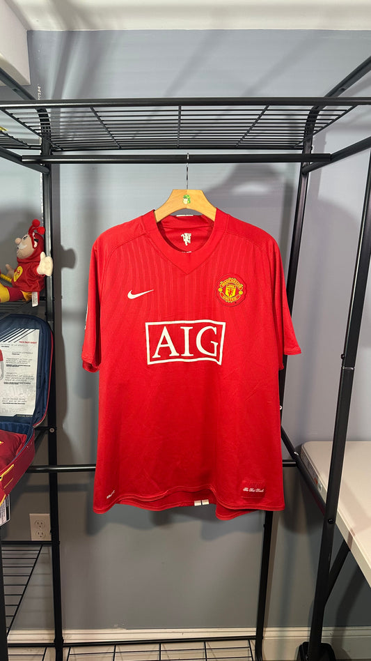 MANCHESTER UNITED 2008 HOME X GERRARD PIQUE (XL)