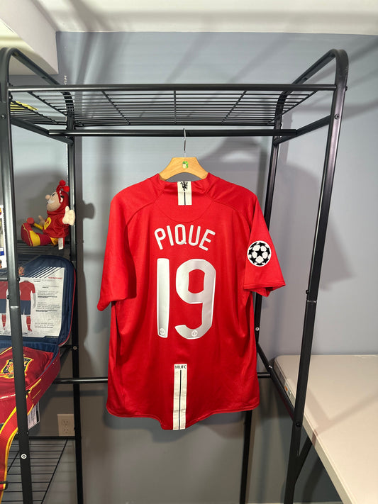 MANCHESTER UNITED 2008 HOME X GERRARD PIQUE (XL)
