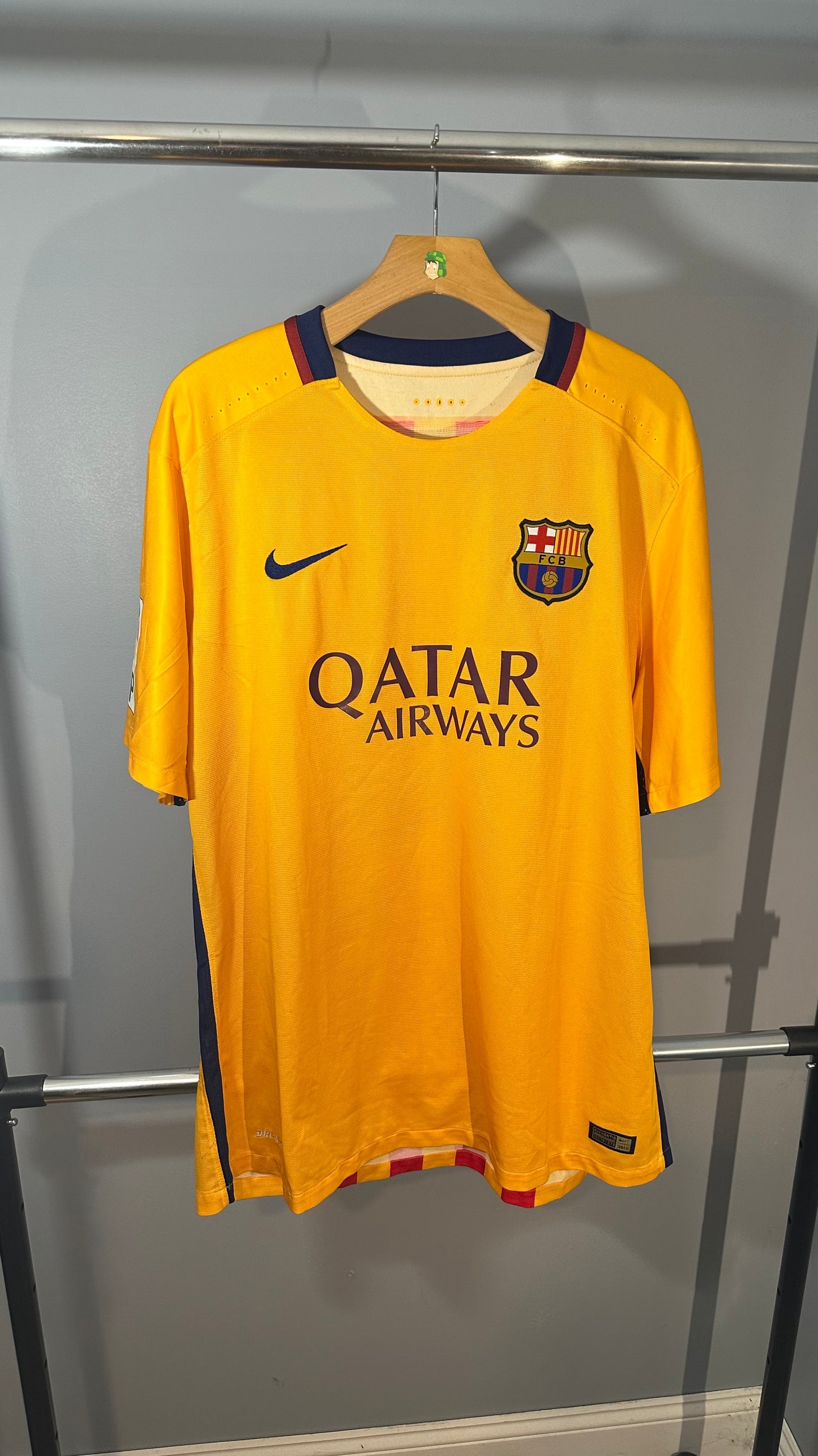 FC BARCELONA 2015 AWAY X LIONEL MESSI (2XL) *PLAYER VERSION