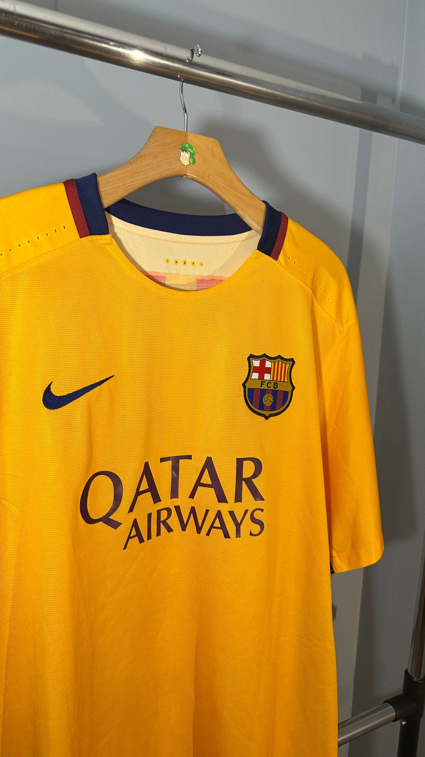 FC BARCELONA 2015 AWAY X LIONEL MESSI (2XL) *PLAYER VERSION