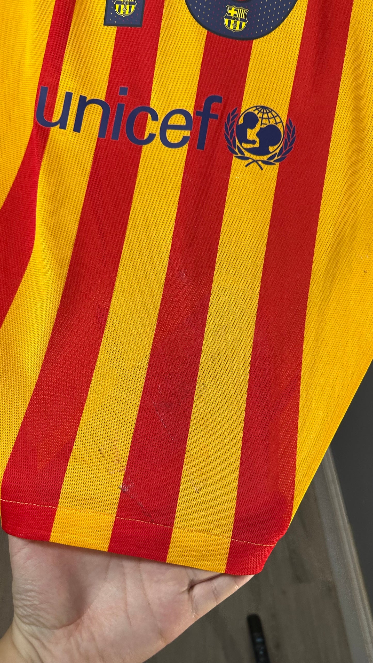 FC BARCELONA 2015 AWAY X LIONEL MESSI (2XL) *PLAYER VERSION