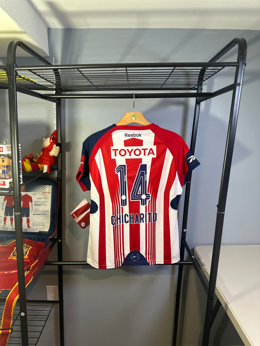 CHIVAS 2009 HOME X JAVIER "CHICHARITO" HERNANDEZ (WOMEN'S XL) BNWT
